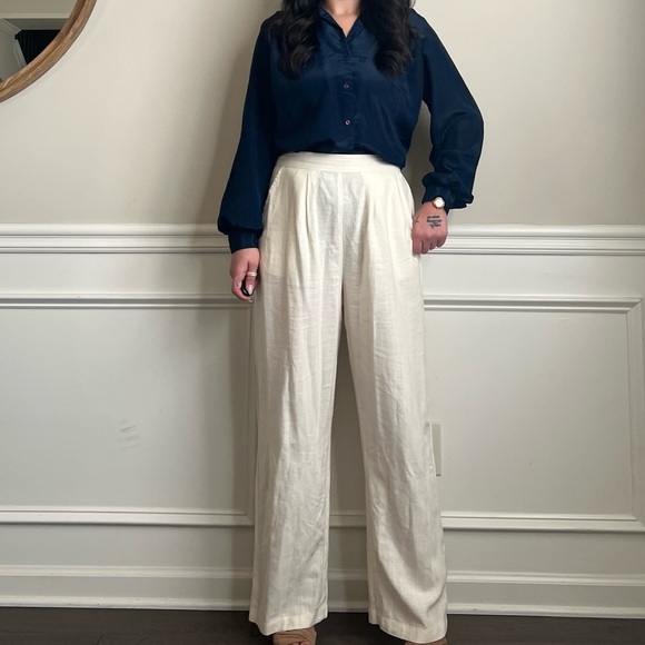 80s vintage Gianna navy blue button down blouse 🍰🍰 - Picture 7 of 8